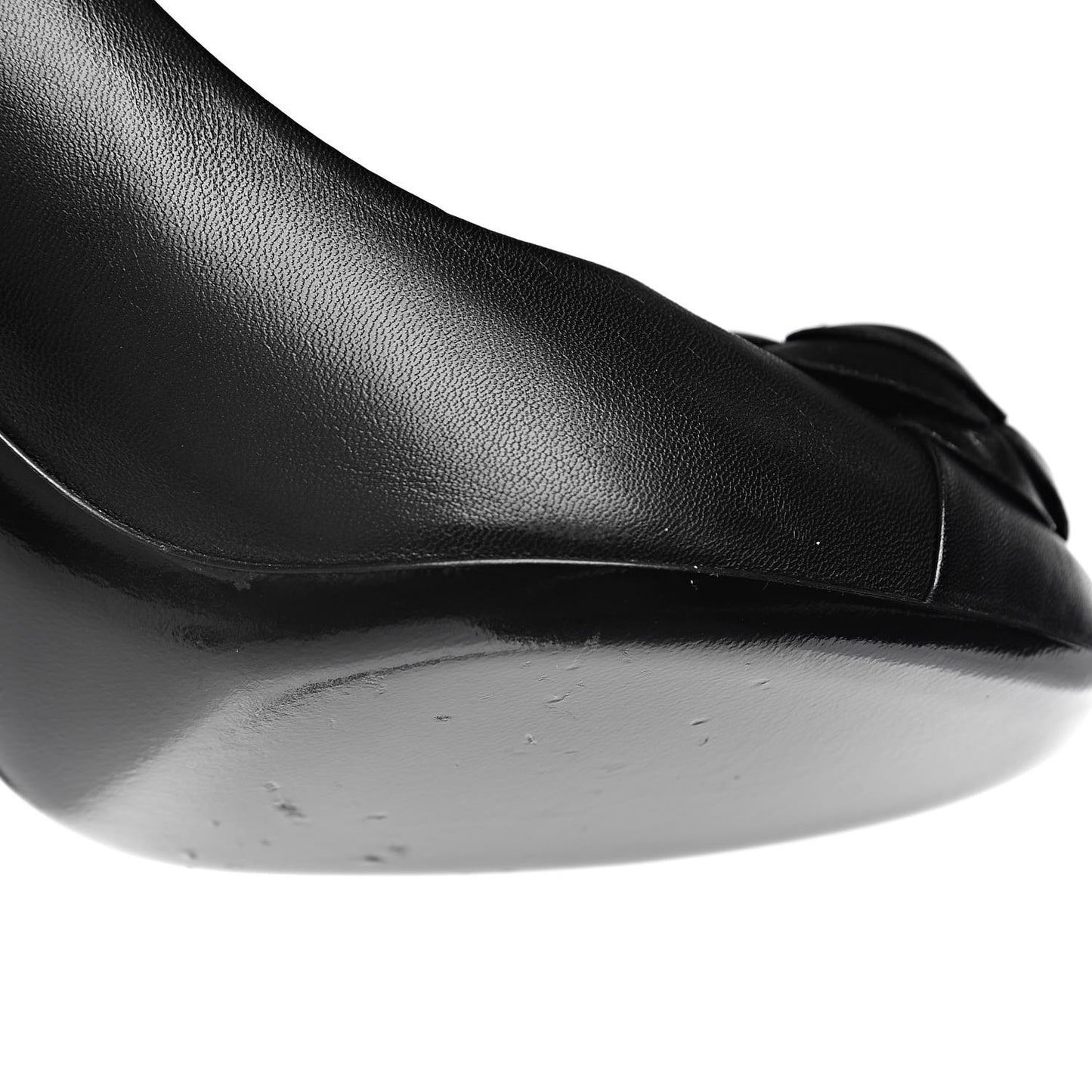 Lambskin Camellia Pumps 37.5 Black