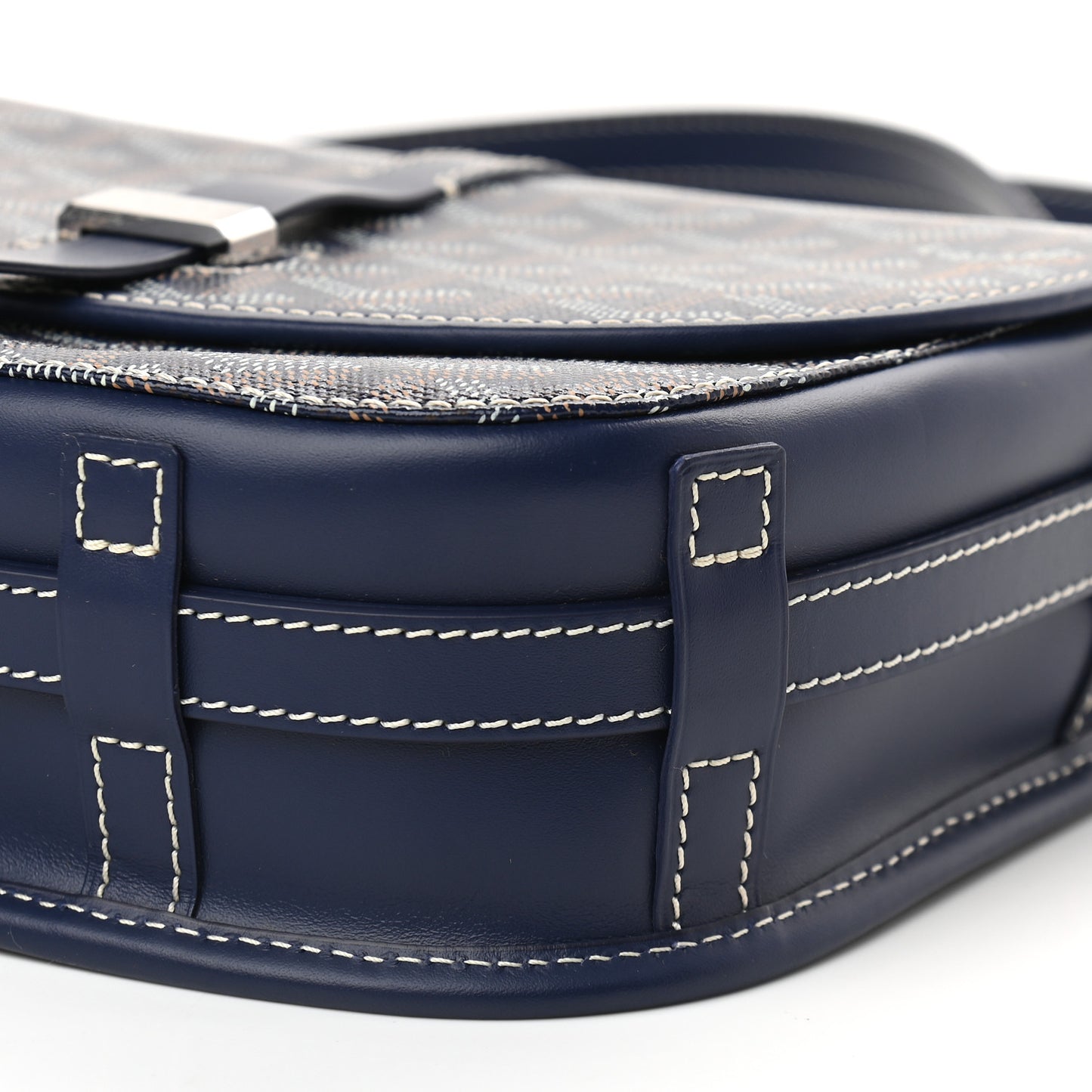 Goyardine Belvedere II PM Messenger Bag Navy