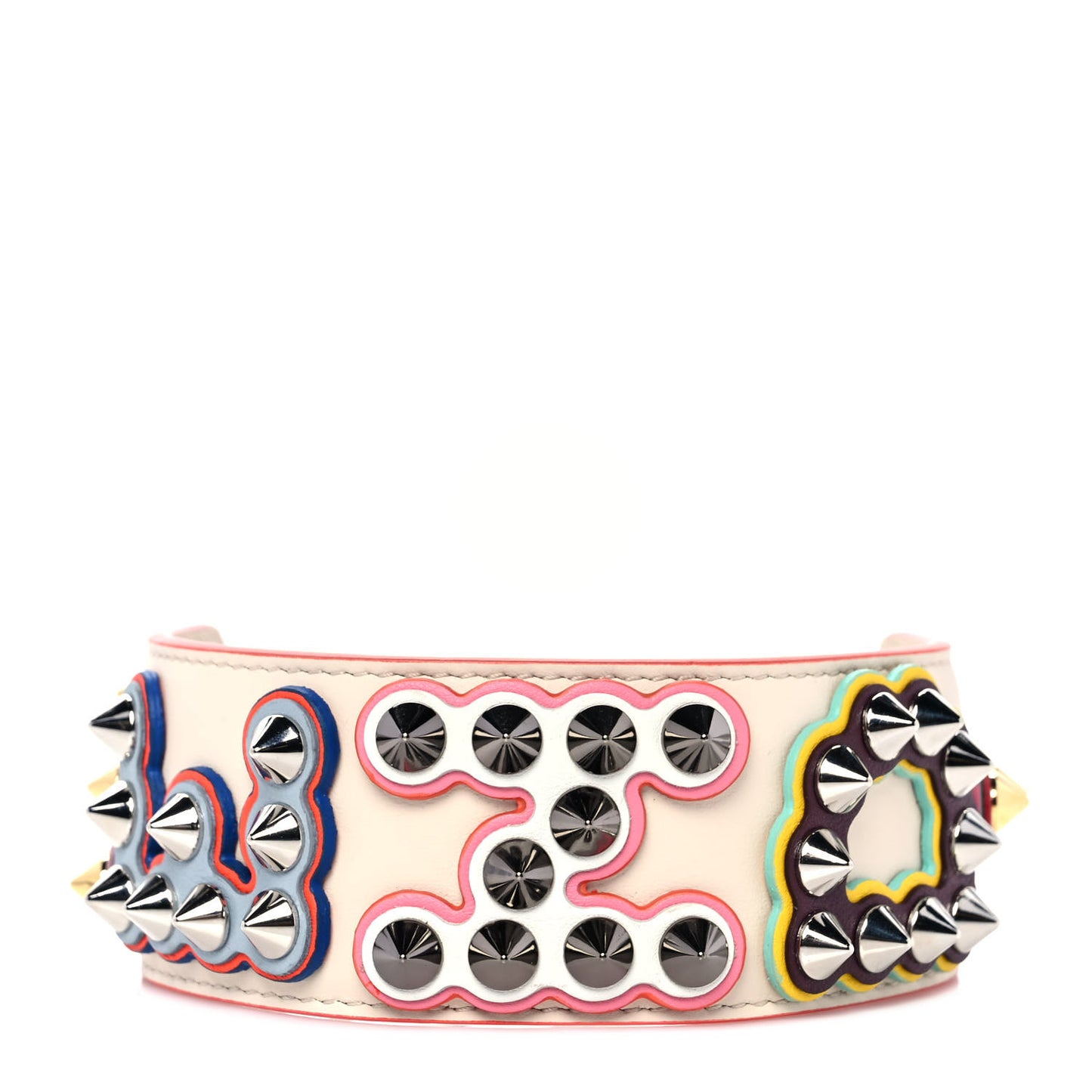 Vitello Dolce Fun Fair Metal Studded Strap You Camelia Multicolor