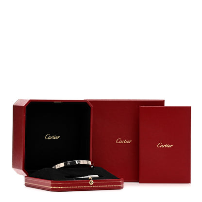 Cartier 18K White Gold LOVE Bracelet 19 5 of 5