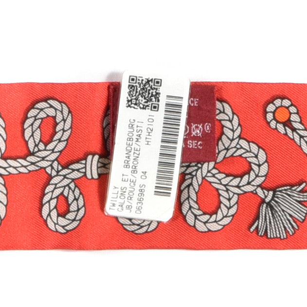 Silk Galons Et Brandebourg Twilly Rouge Bronze Mastic