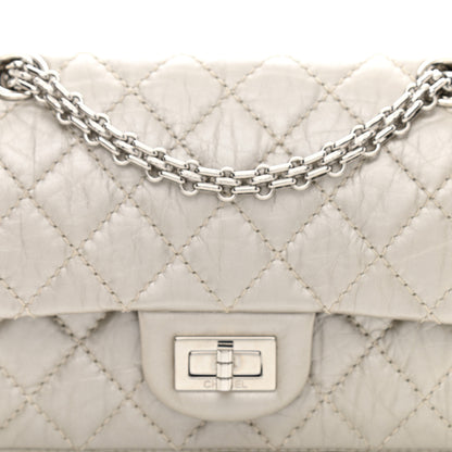 Chanel Metallic Calfskin Quilted 2.55 Reissue 224 Flap Silver 8 of 10