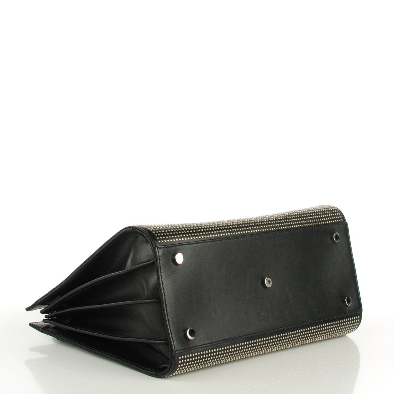 Saint Laurent Calfskin Studded Small Sac De Jour Black 4 of 9