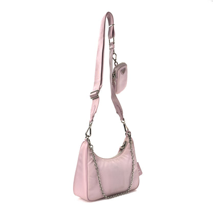 Prada Nylon Re-Edition 2005 Shoulder Bag Alabastro 3 of 16