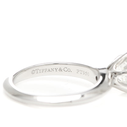 Tiffany Platinum Diamond 1.37ct Solitaire Engagement Ring 52 6 5 of 8