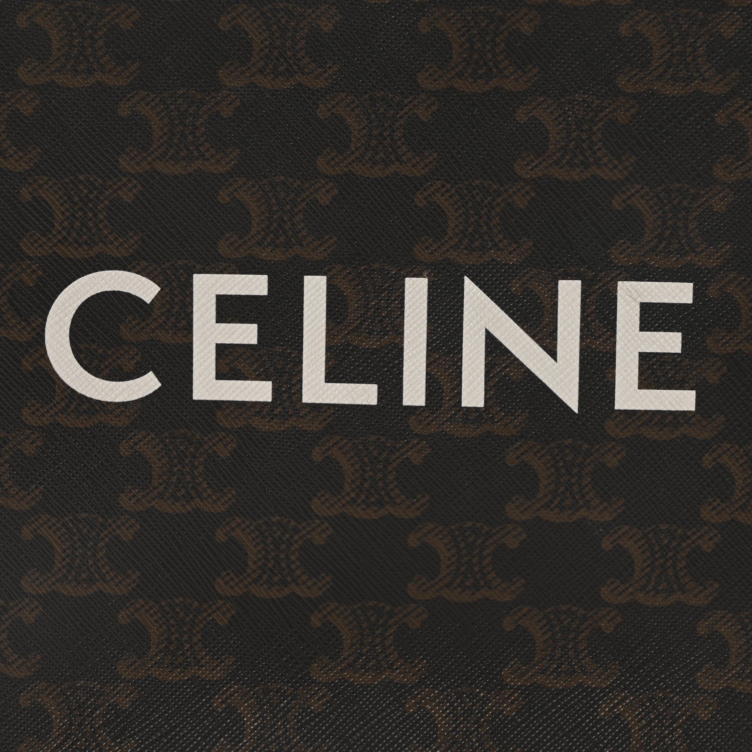 Celine Triomphe Canvas Calfskin Mini Vertical Cabas Tan 7 of 9