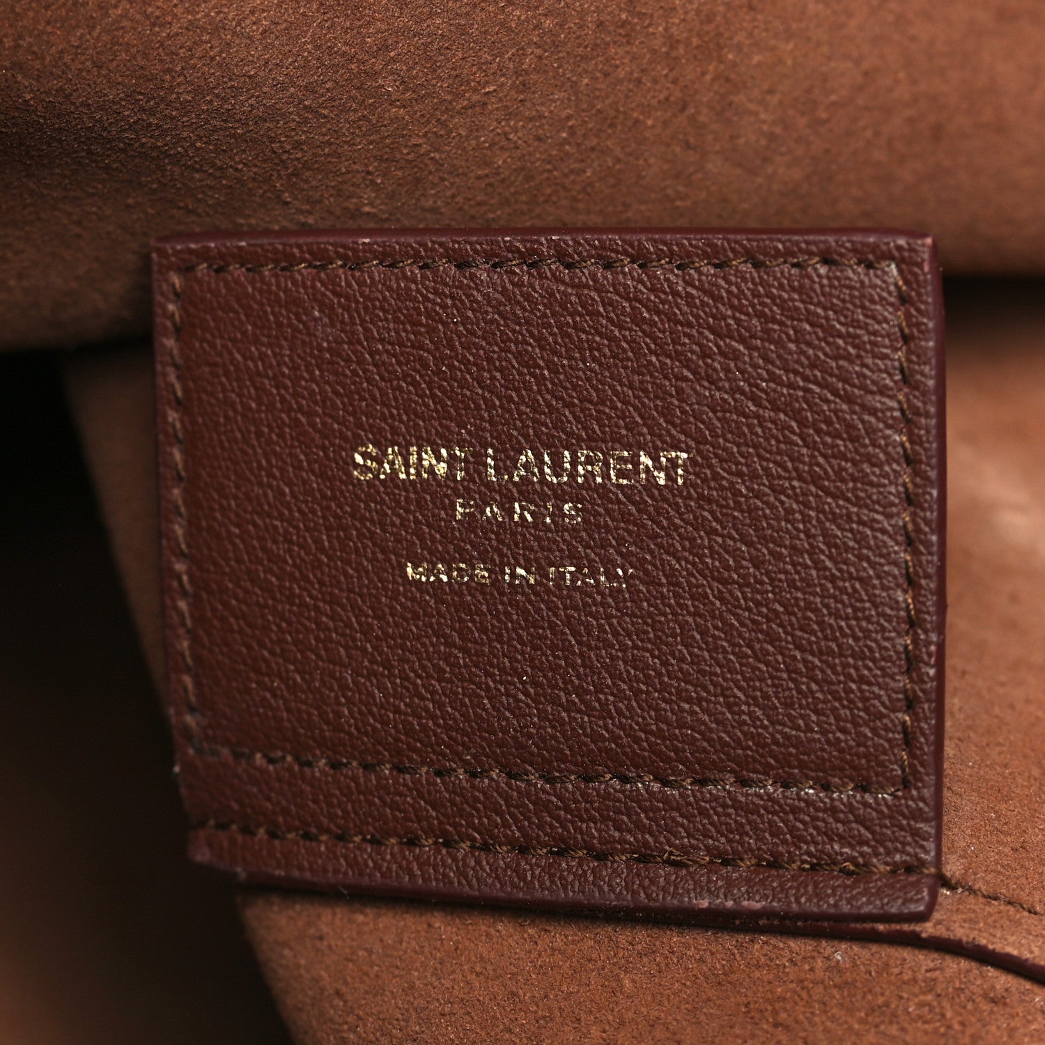Saint Laurent Calfskin Large Shopping Tote Old Brandy 8 of 12