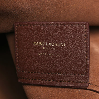 Saint Laurent Calfskin Large Shopping Tote Old Brandy 8 of 12
