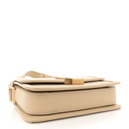 Saint Laurent Smooth Calfskin Small Solferino Satchel Ivory Natural 4 of 14