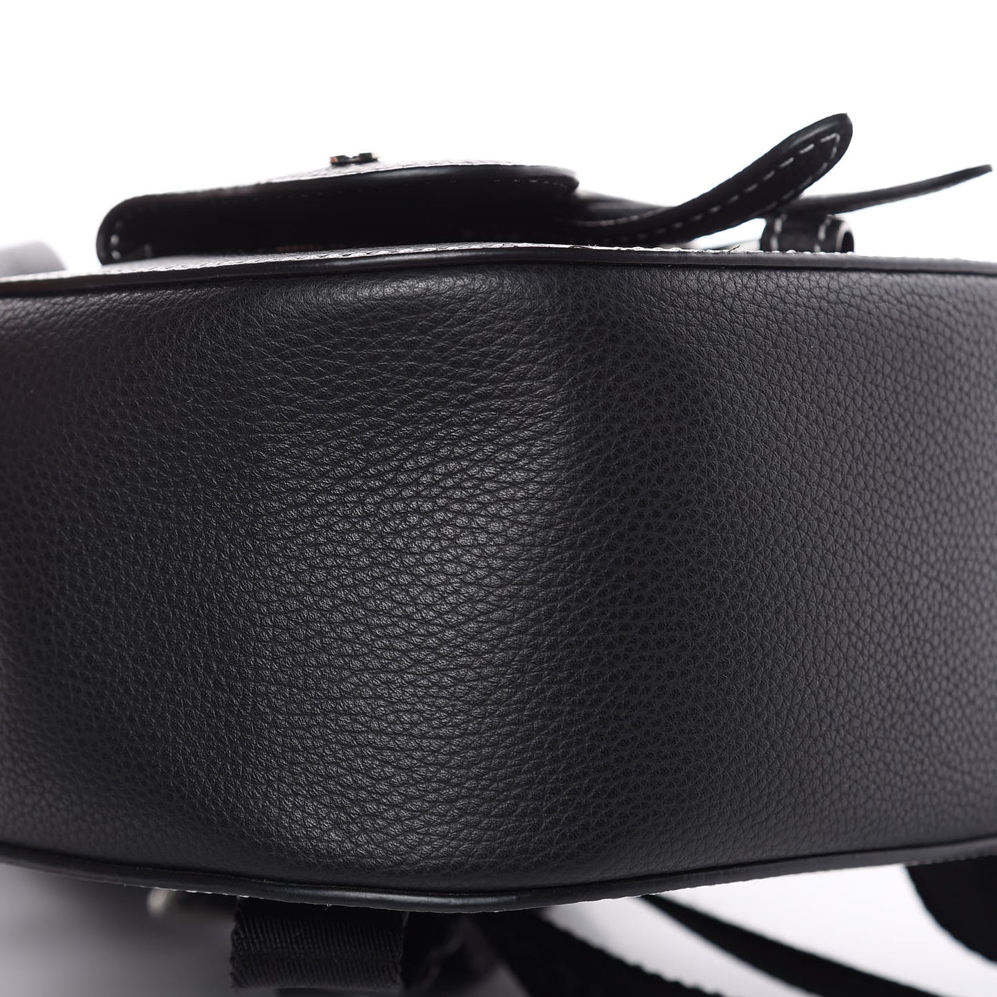 Calfskin Saddle Backpack Black