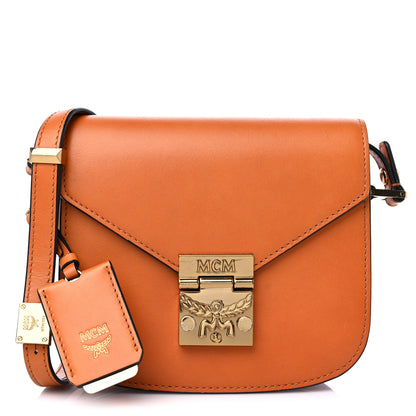 MCM Grained Calfskin Patricia Park Avenue Crossbody Bag Cognac 1 of 9