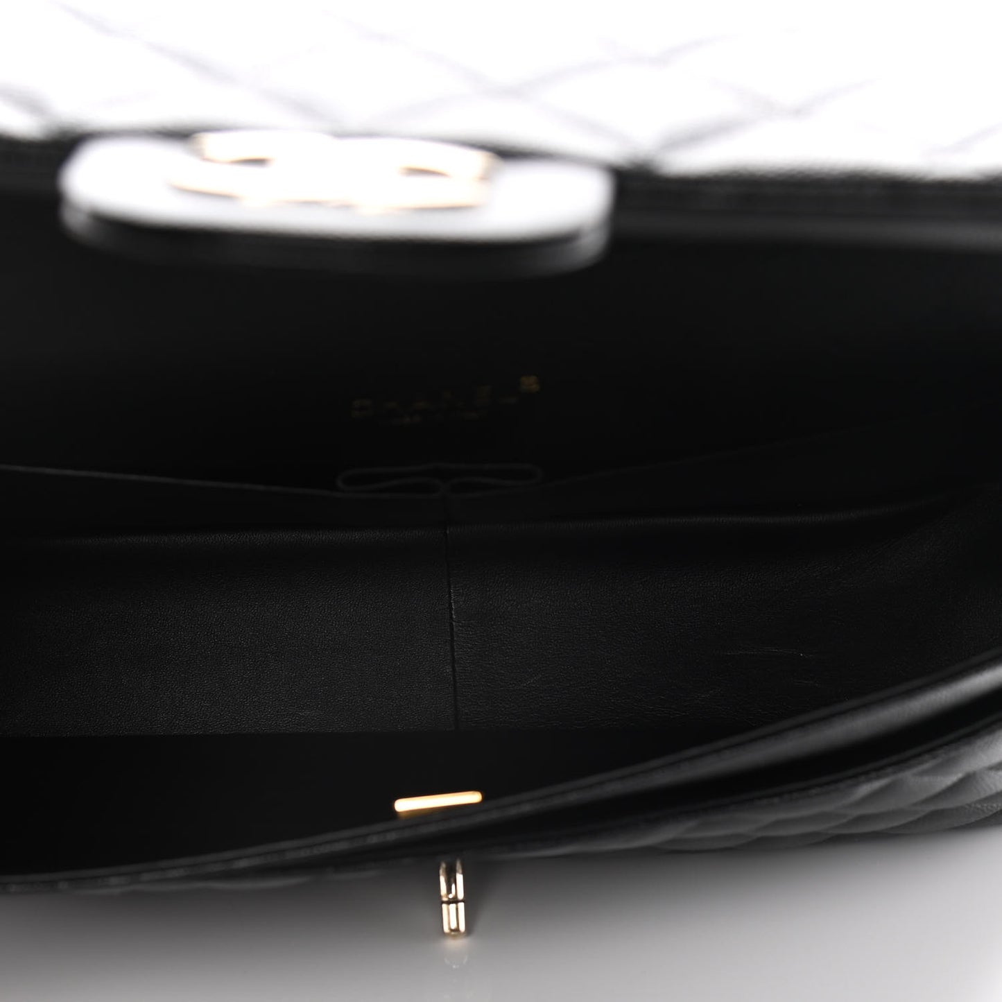 Caviar Quilted Maxi Double Flap Black