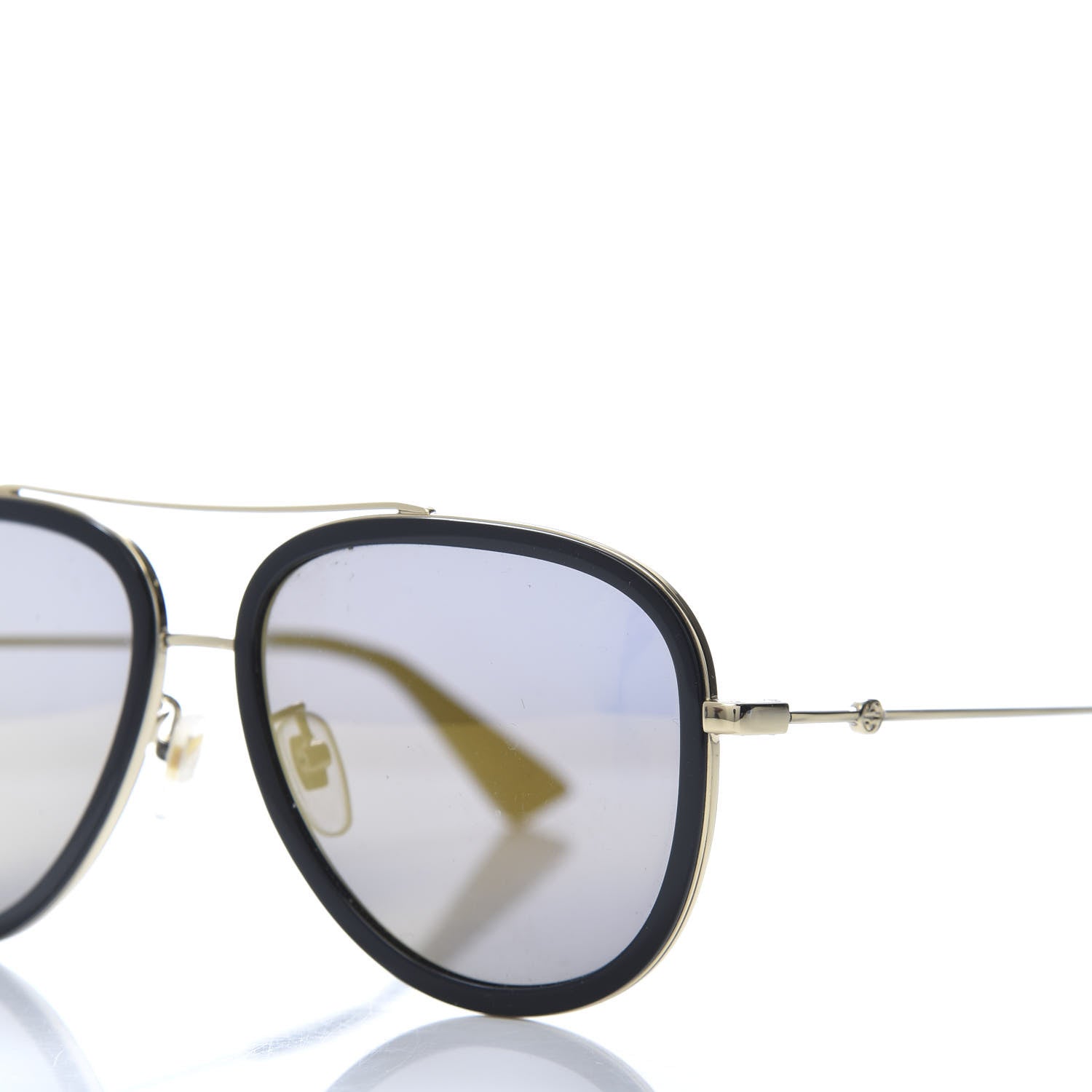 Gucci Aviator Sunglasses GG0062S Black Gold 7 of 8