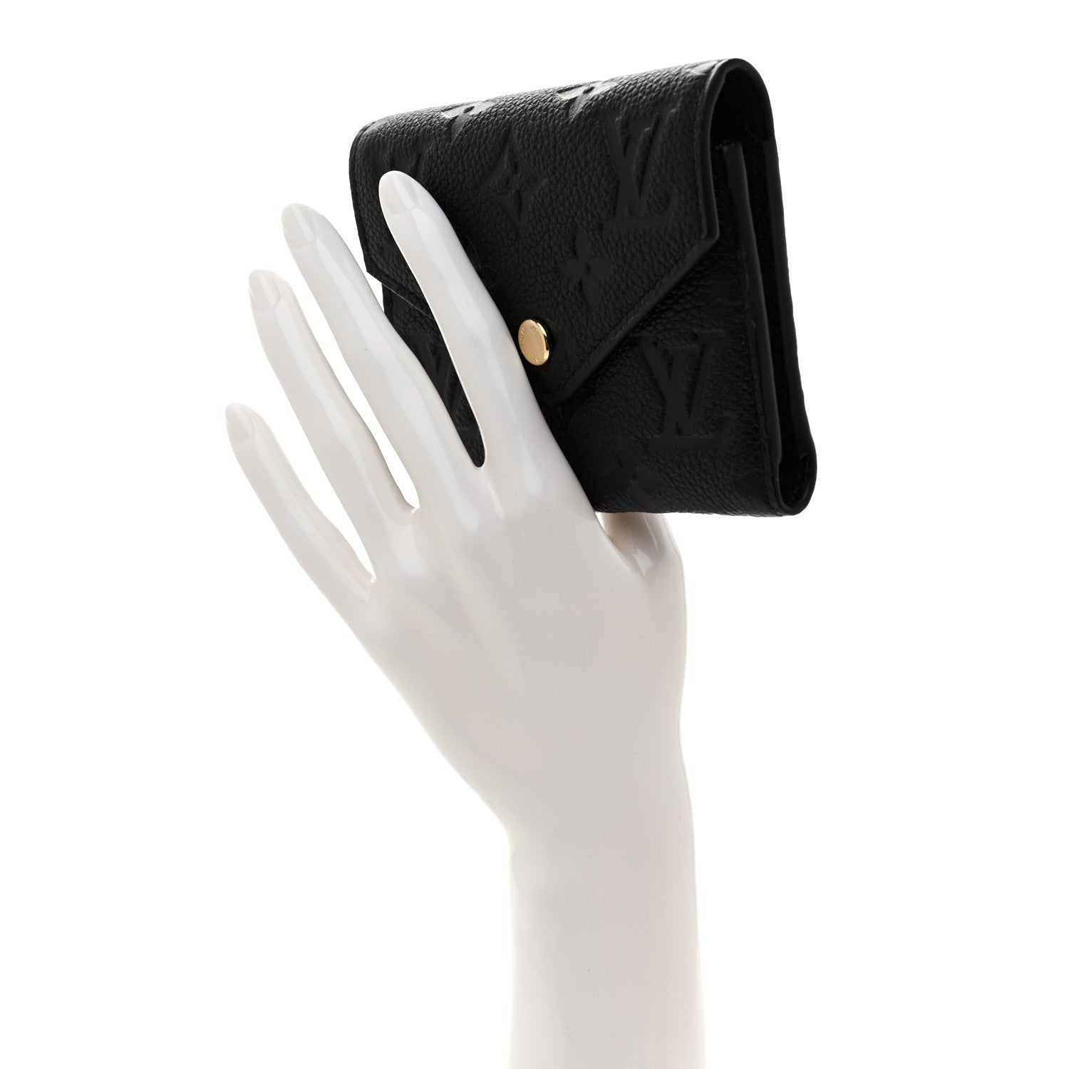 Louis Vuitton Empreinte Victorine Wallet Black 2 of 7