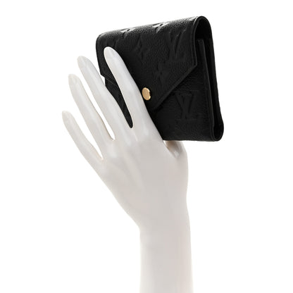 Louis Vuitton Empreinte Victorine Wallet Black 2 of 7