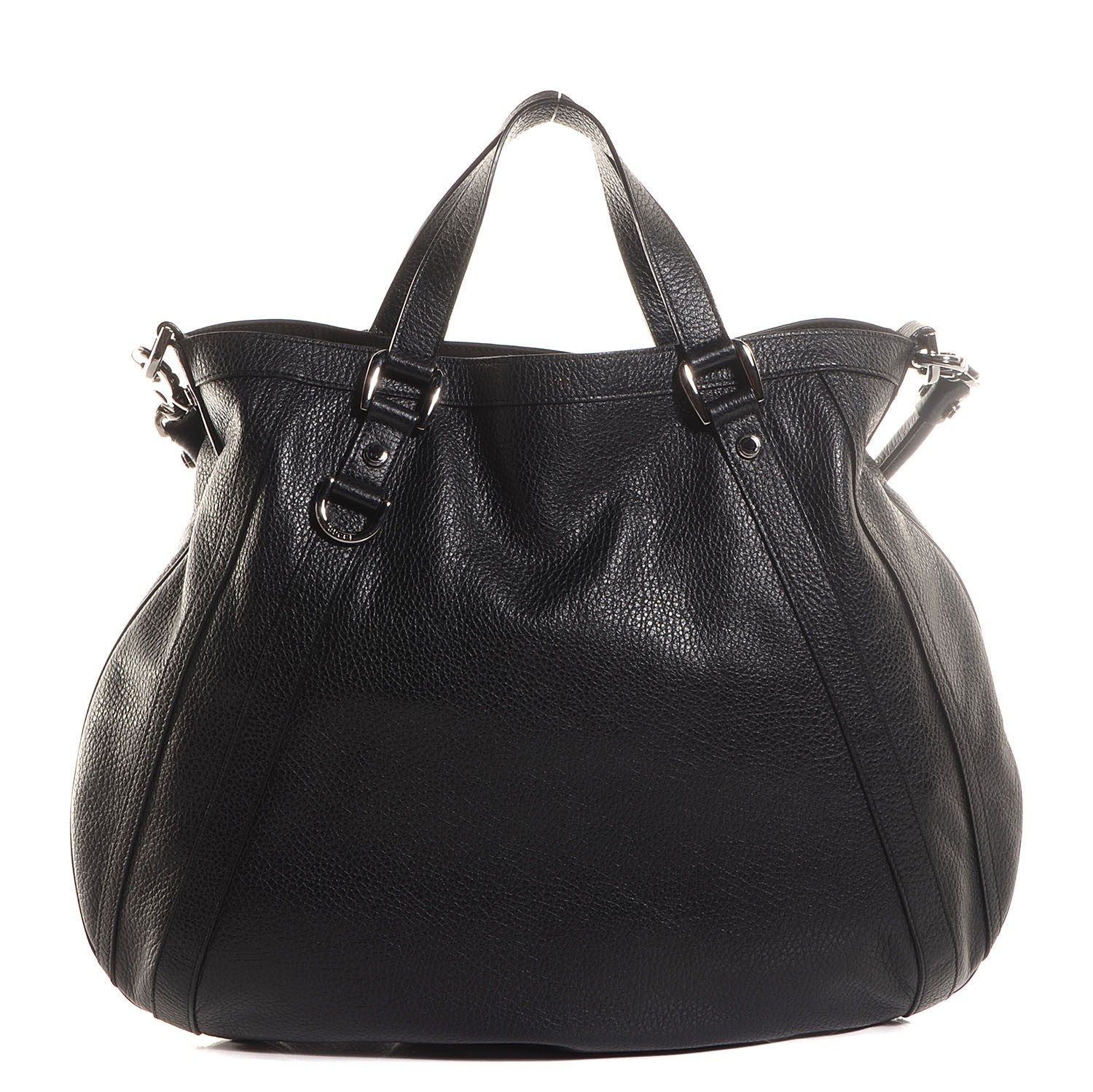 Gucci Leather Medium Convertible Abbey Tote Black 1 of 7
