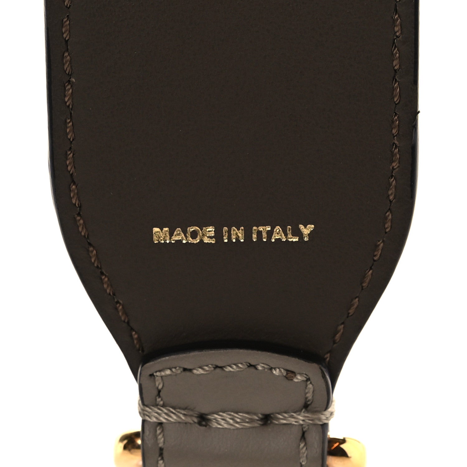 Fendi Calfskin Shiny Nappa Lace Up Bow Strap You Brown 4 of 5