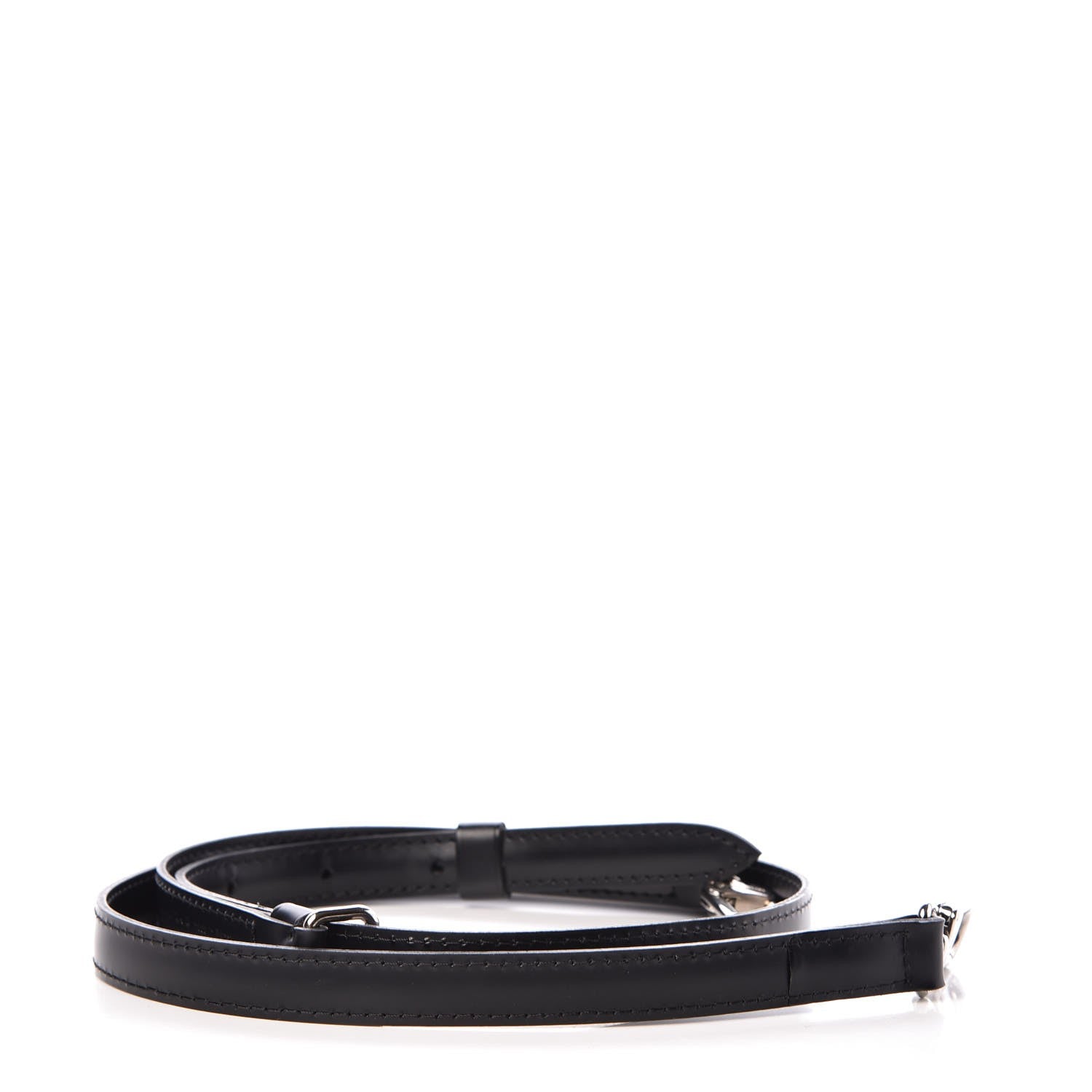 Louis Vuitton Calfskin 16mm Adjustable Shoulder Strap Black 2 of 3