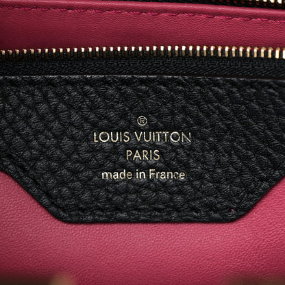 Louis Vuitton Taurillon Capucines MM  Black Fuchsia 6 of 9