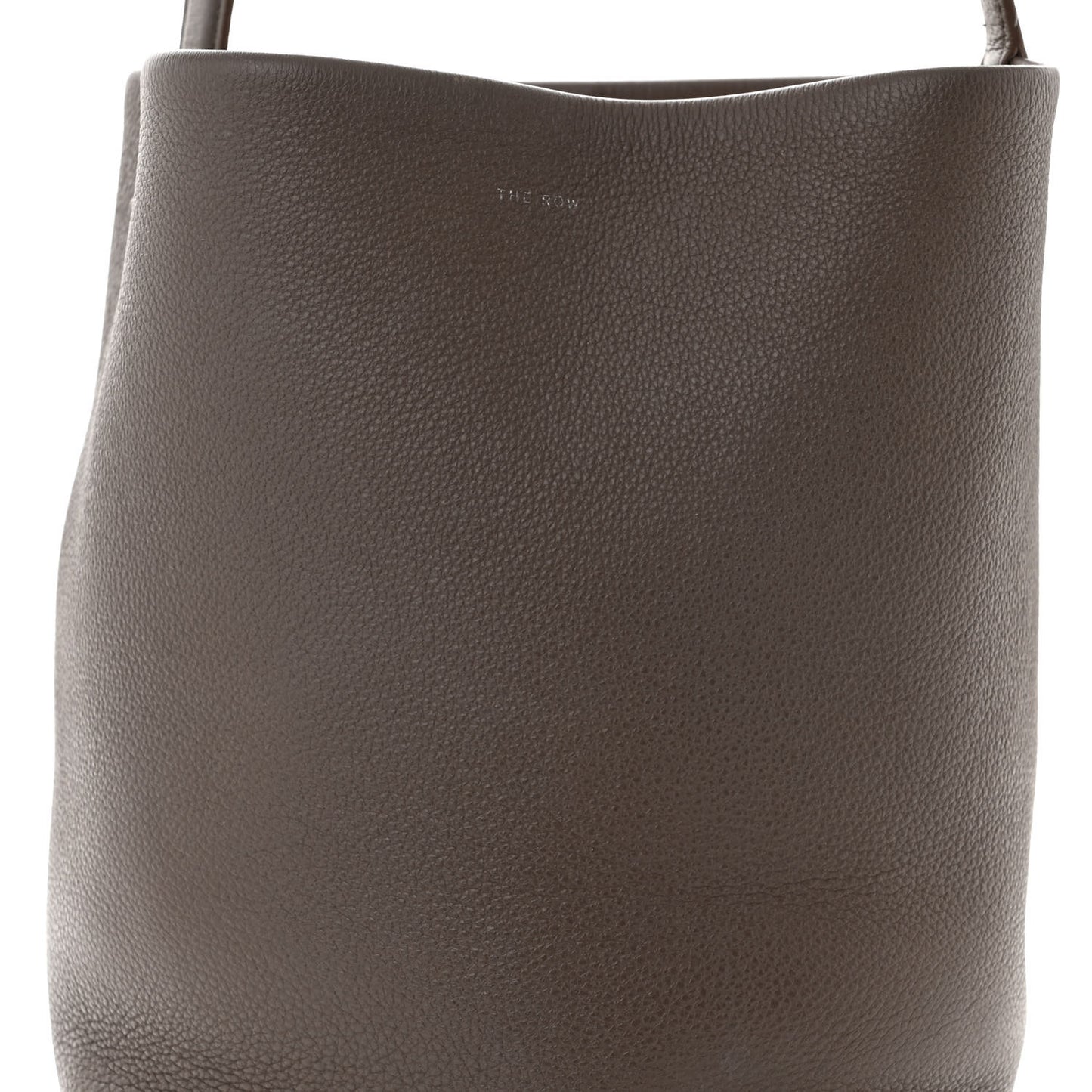 Grained Calfskin Medium N/S Park Tote Dark Taupe
