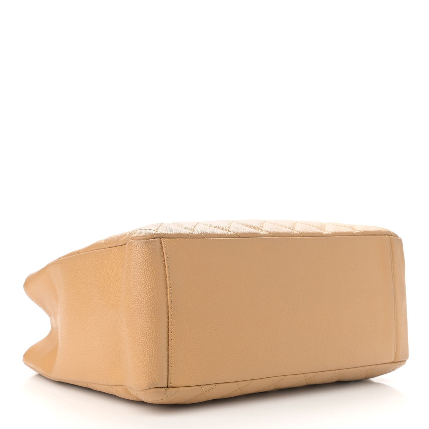 Caviar Quilted Grand Shopping Tote GST Beige