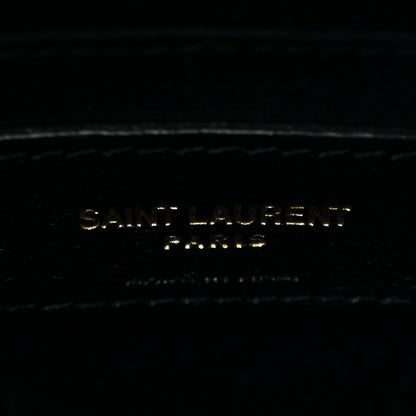 Saint Laurent Grain De Poudre Matelasse Chevron Quilted Round Vinyle Camera Bag Crema Soft 6 of 14