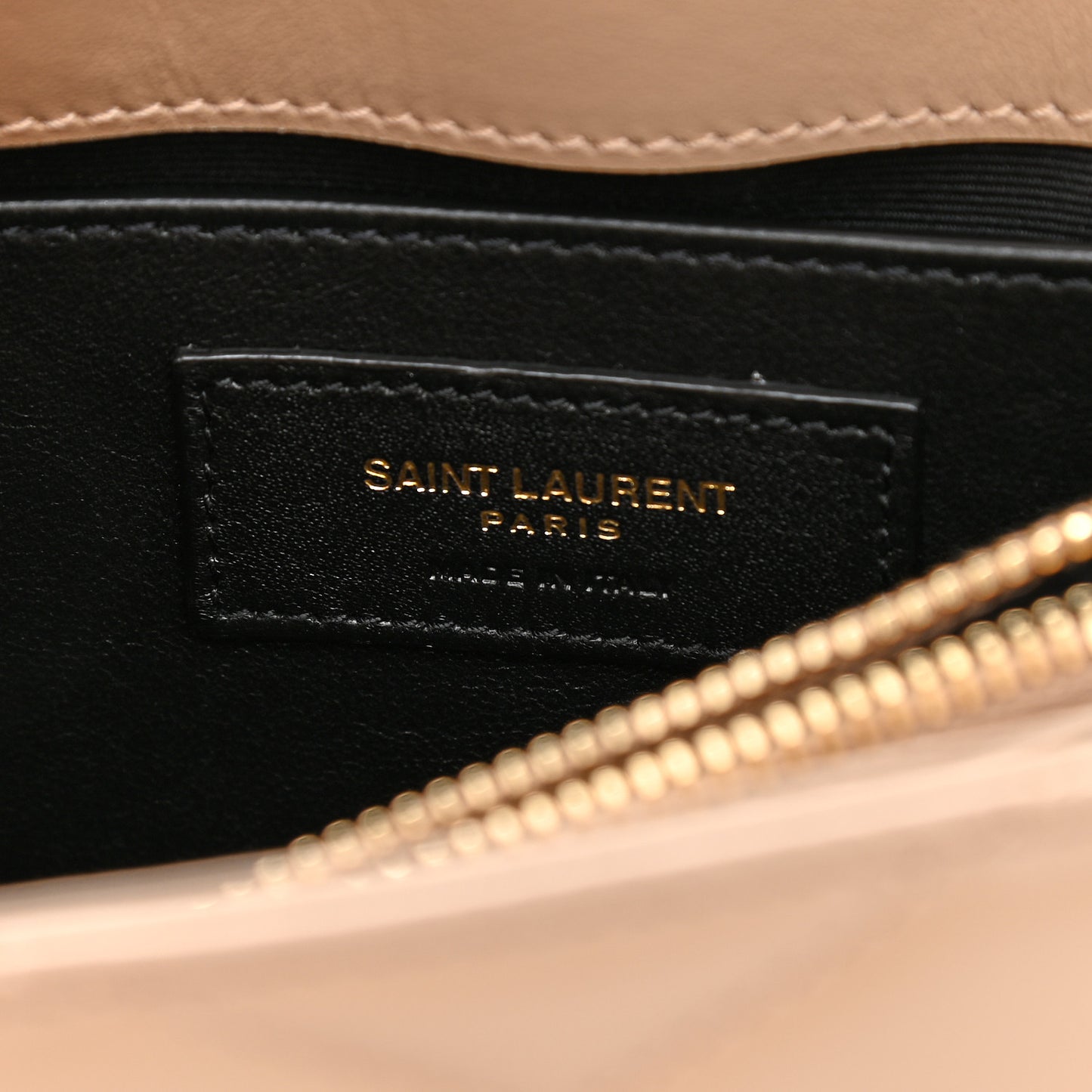 Calfskin Y Quilted Monogram Small Loulou Chain Satchel Dark Beige
