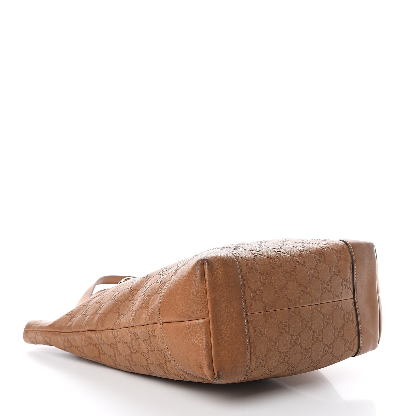 Guccissima Medium Charm Tote Light Brown