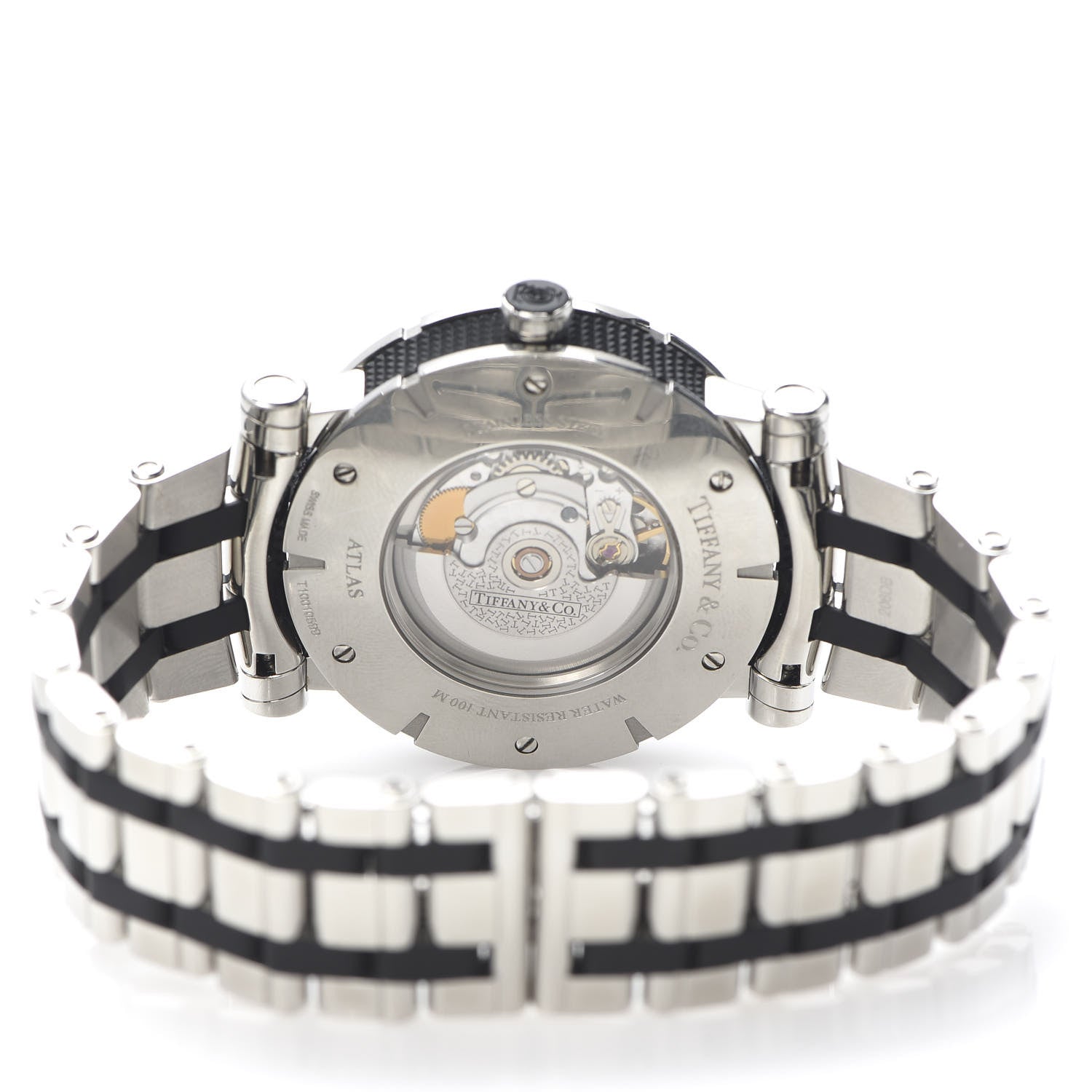 Tiffany Stainless Steel Rubber 42mm Atlas Automatic Watch 5 of 6