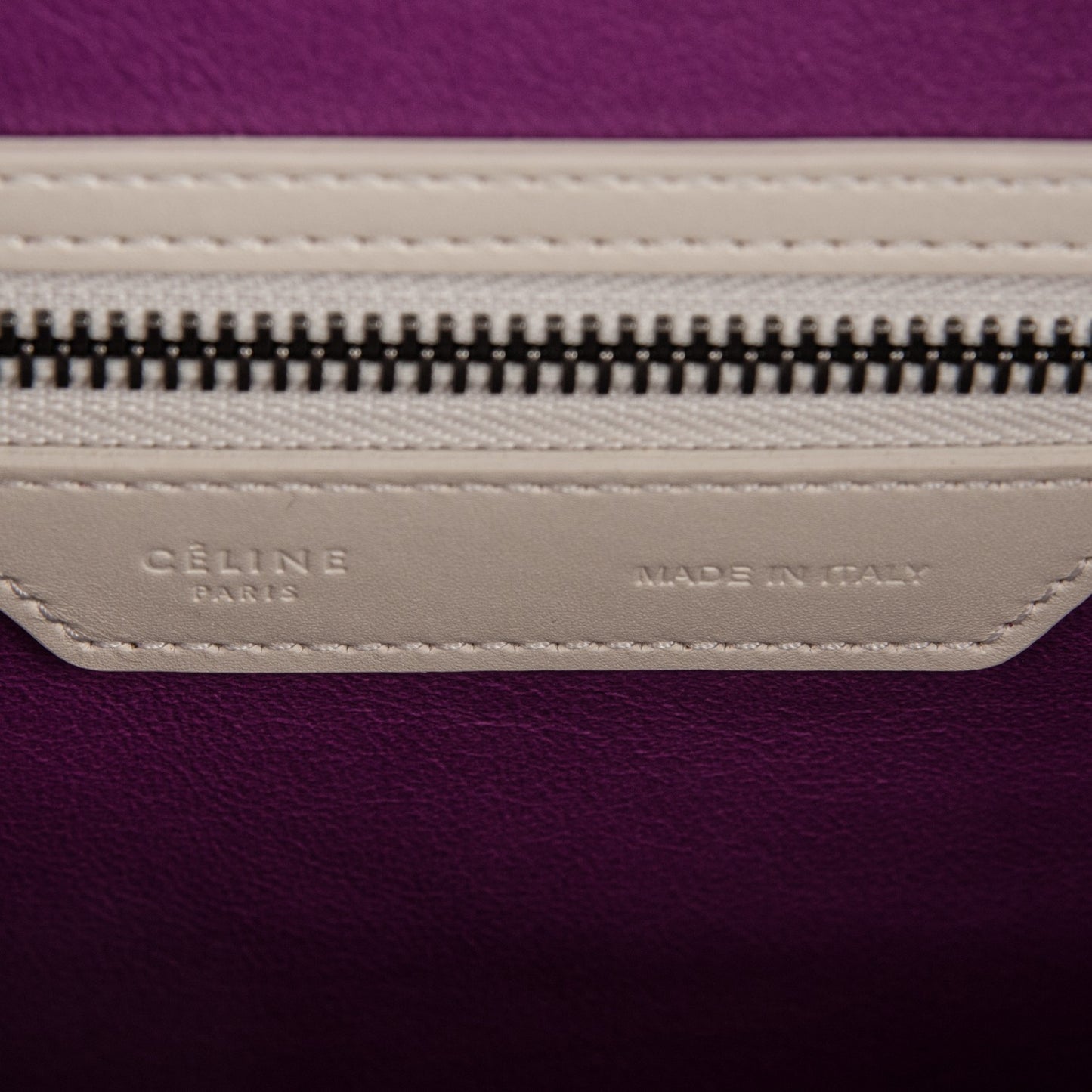 Smooth Calfskin Micro Luggage White Magenta