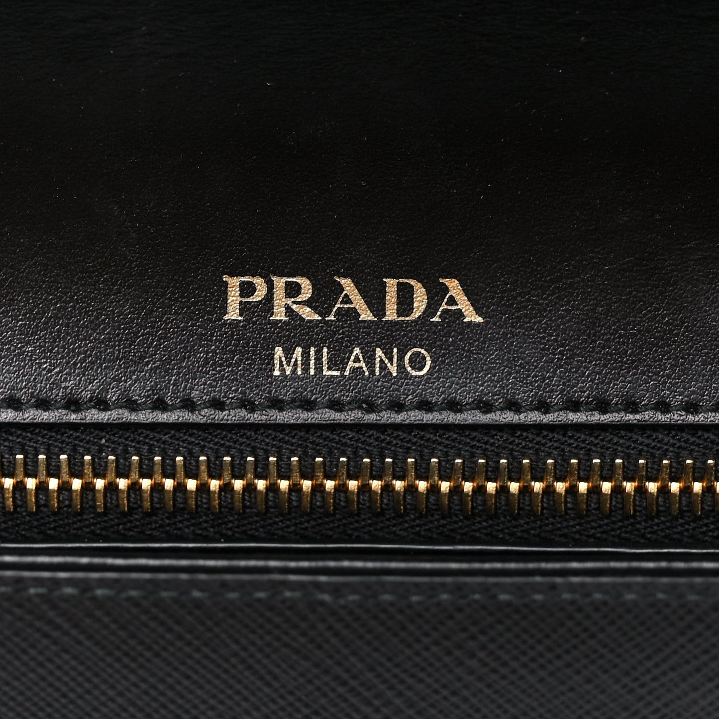 Saffiano Flap Shoulder Bag Black