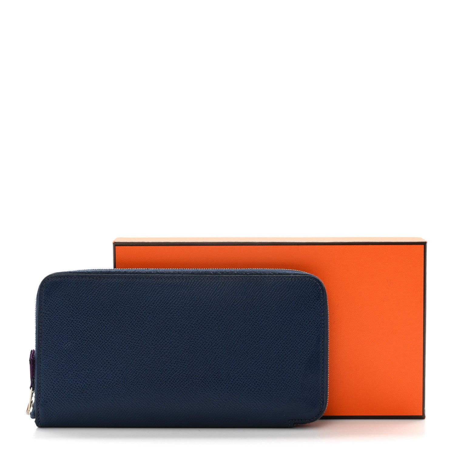 Hermes Epsom Silk'In Wallet Bleu Saphir 17 of 17