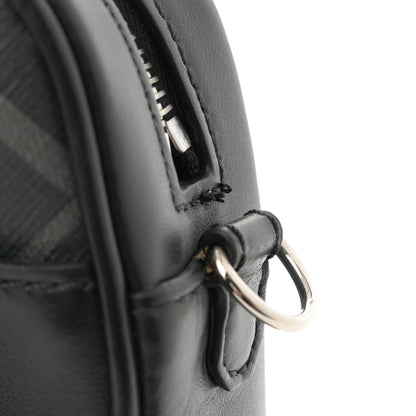 Fendi Shiny Glazed Fabric Vitello Cover FF 1974 Logo Medium Camera Case Black 12 of 12
