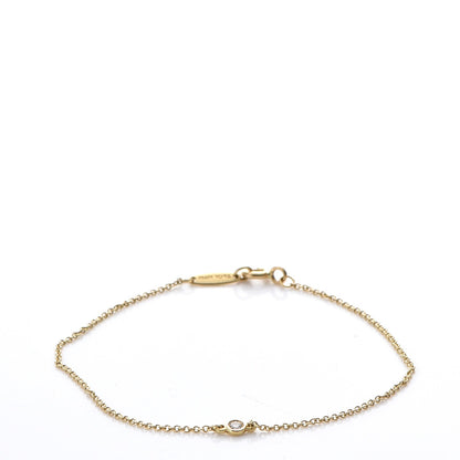 Tiffany 18K Yellow Gold Diamond .03ct Elsa Peretti Diamonds by the Yard Bracelet 3 of 7
