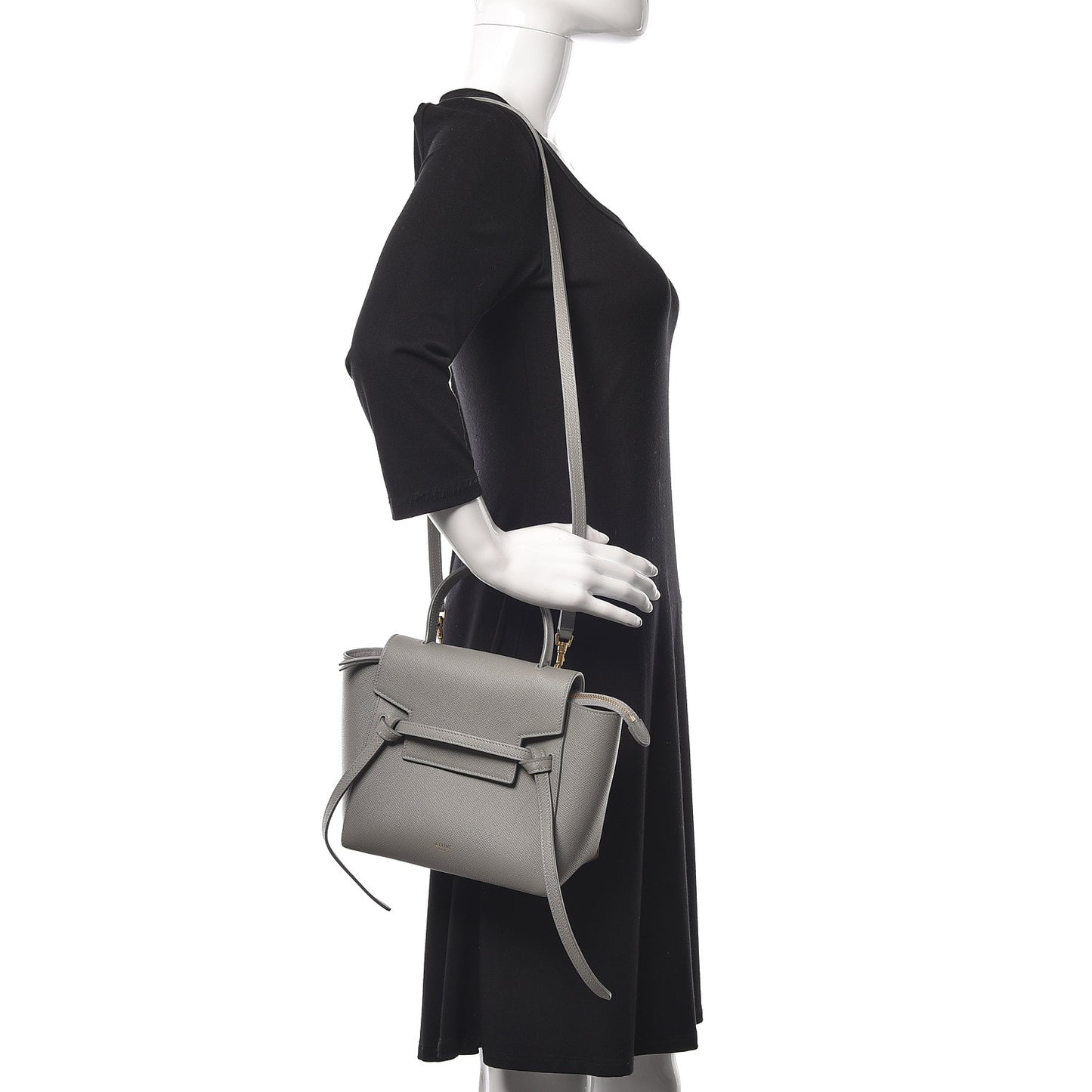 Grained Calfskin Nano Belt Bag Cloud