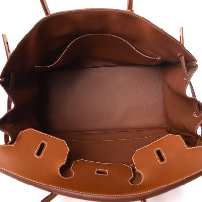 Hermes Natural Barenia Birkin 40 Fauve 8 of 31