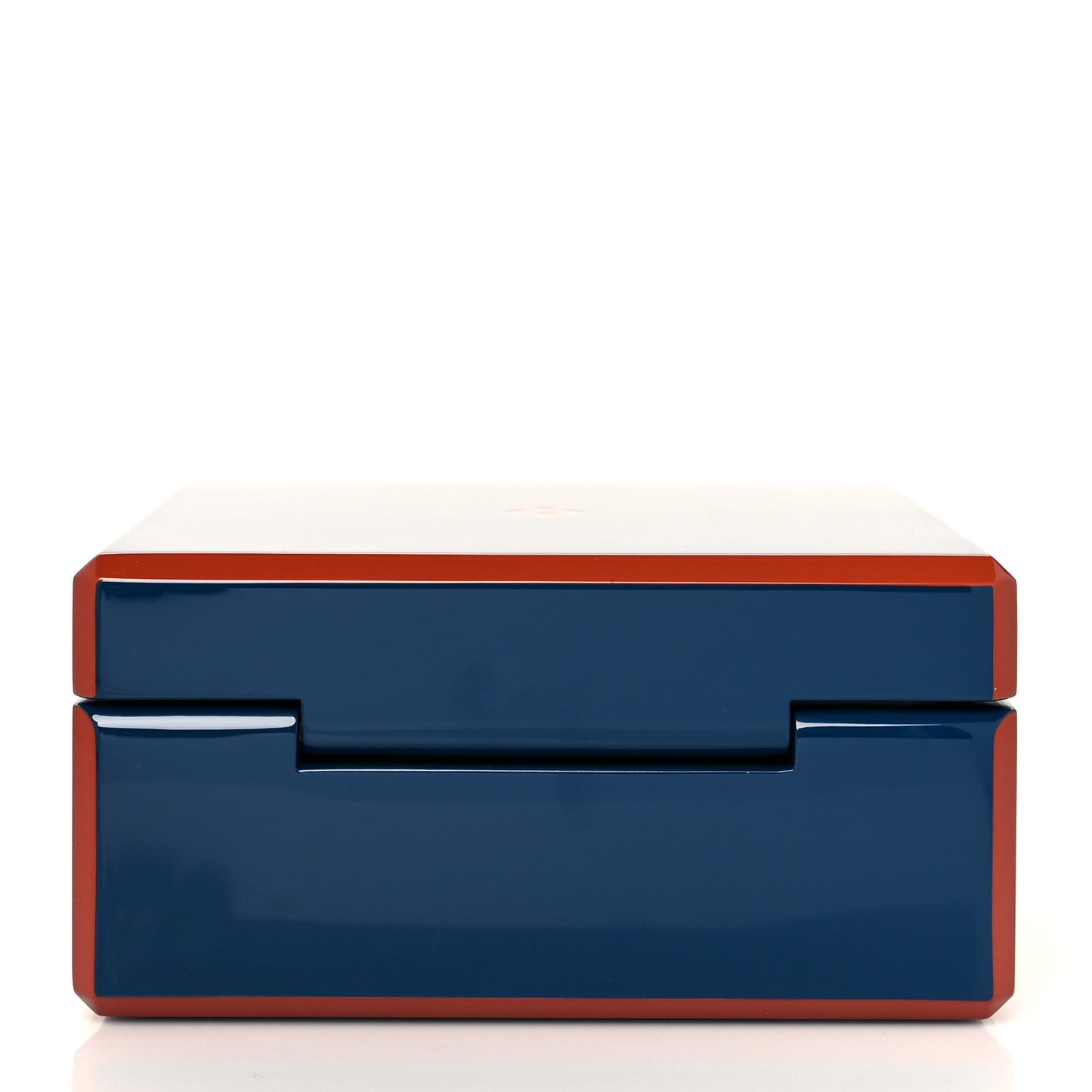 Lacquered Wood Facettes Watch Box Bleu Biarritz