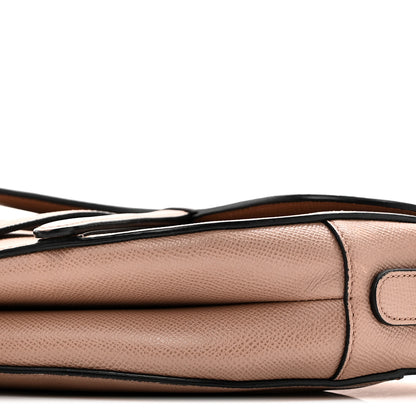 Christian Dior Grained Calfskin Saddle Bag Blush 10 of 11