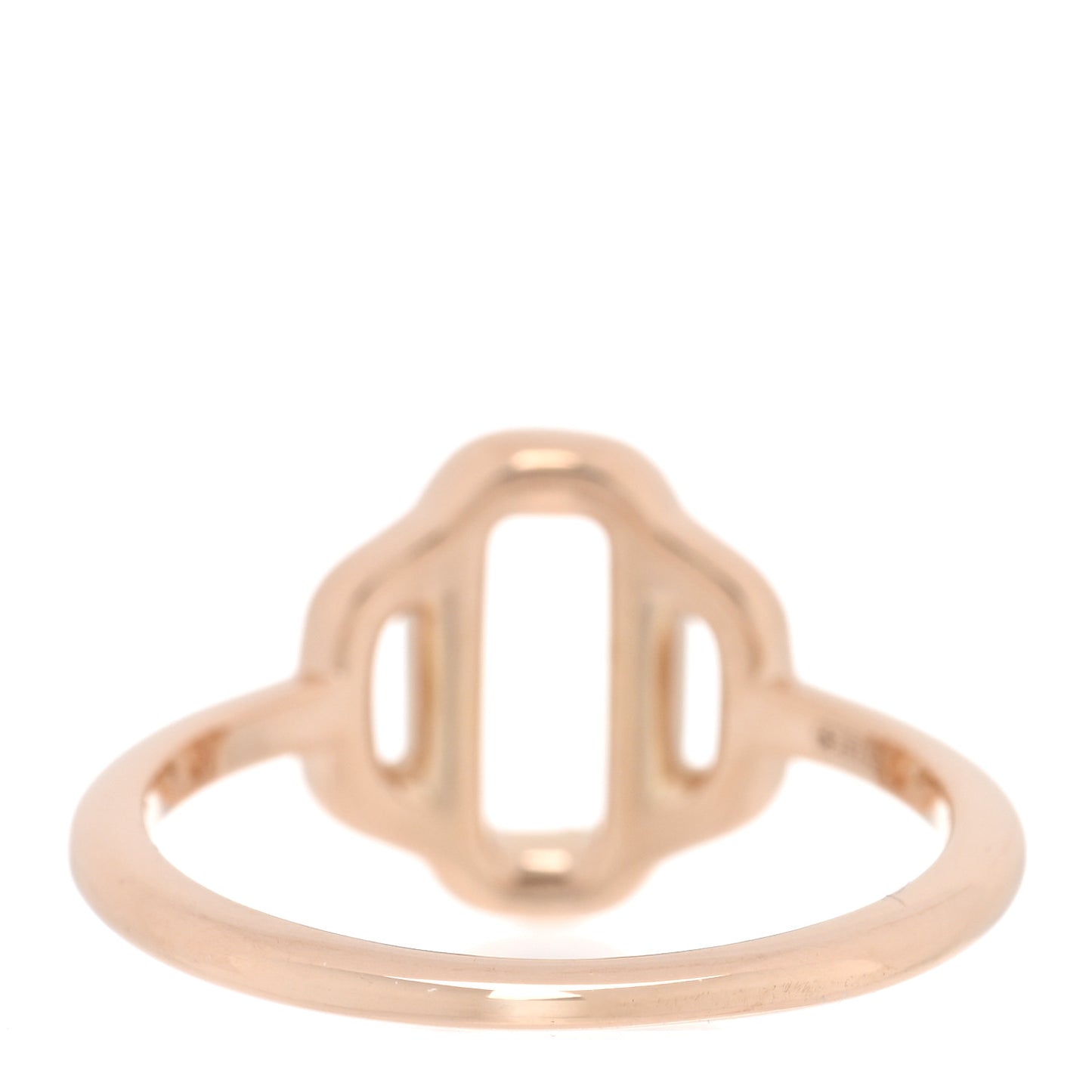18K Rose Gold Diamond Attelage Ring 50 5.25