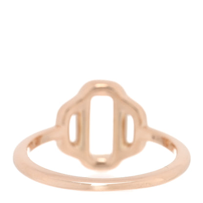 Hermes 18K Rose Gold Diamond Attelage Ring 50 5.25 3 of 4