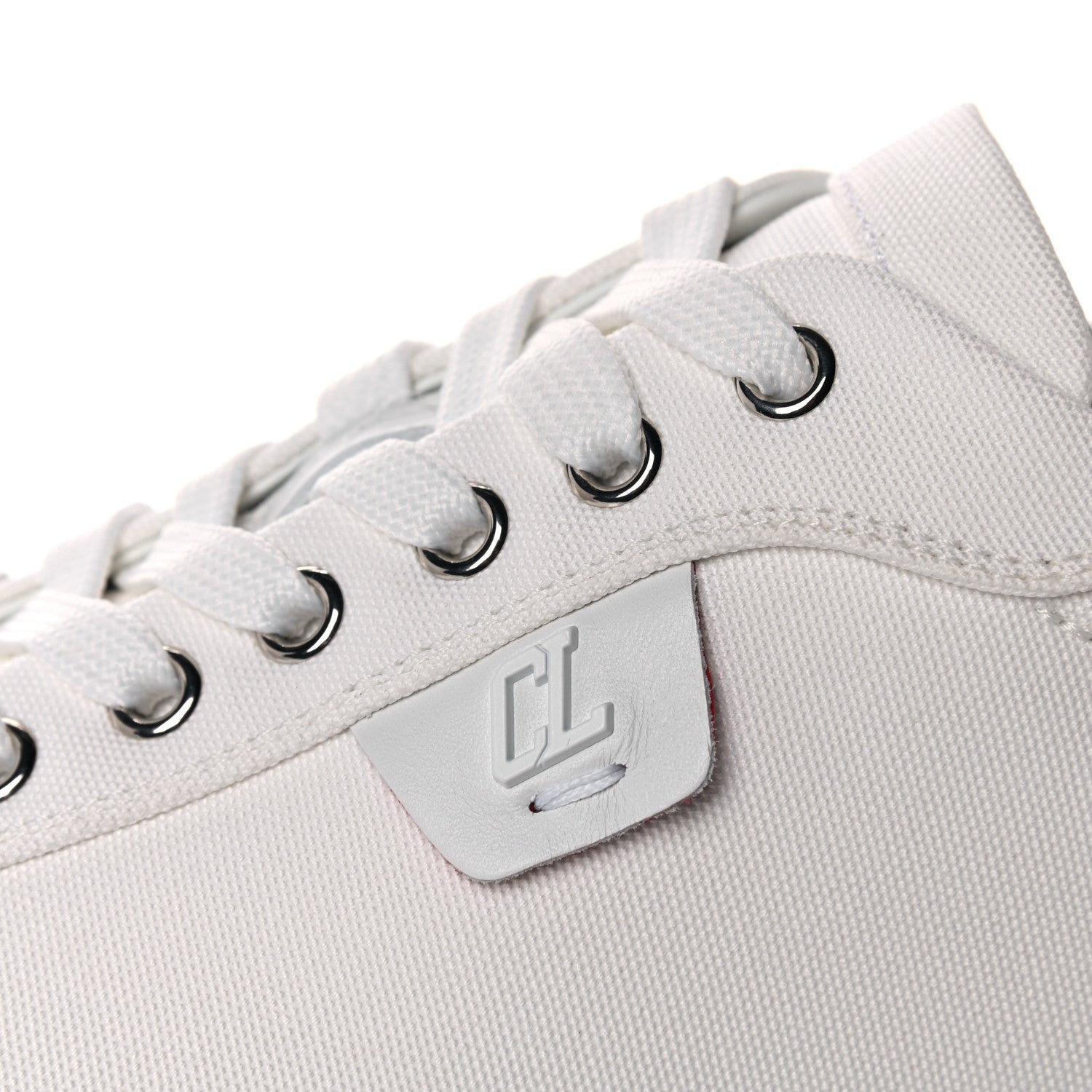 Christian Louboutin Canvas Simplerui Flat Sneakers 42 White 10 of 12