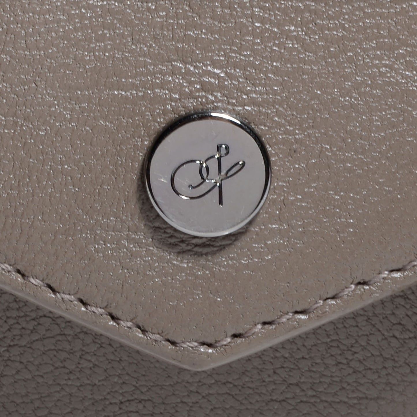 Leather PS1 Large Chain Wallet Smoke