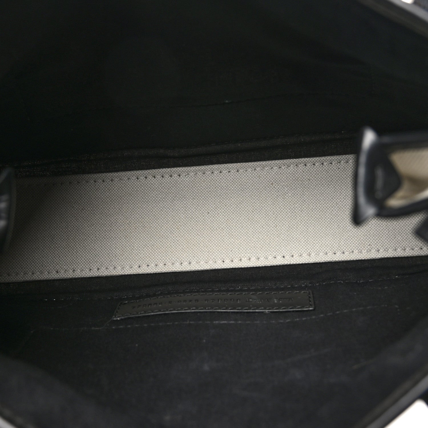 Balenciaga Cotton Canvas Satin Calfskin XS  White Black 6 of 12