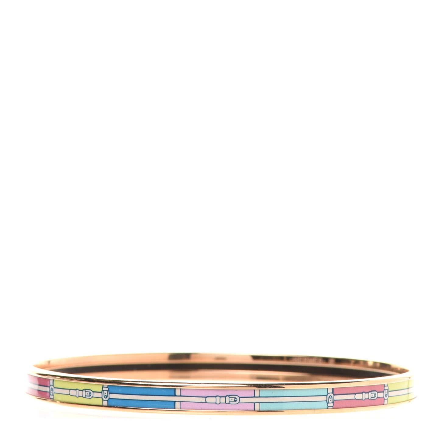 Enamel Printed Couvertures Et Tenues De Jour Narrow Bracelet 70