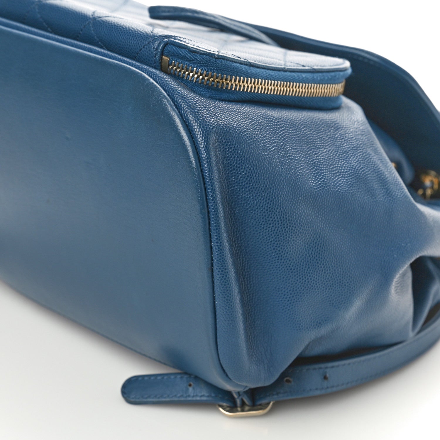 Chanel Caviar Quilted Business Affinity Backpack Blue 10 of 11
