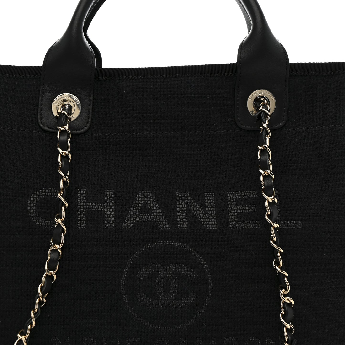 Mixed Fibers Small Deauville Tote Black