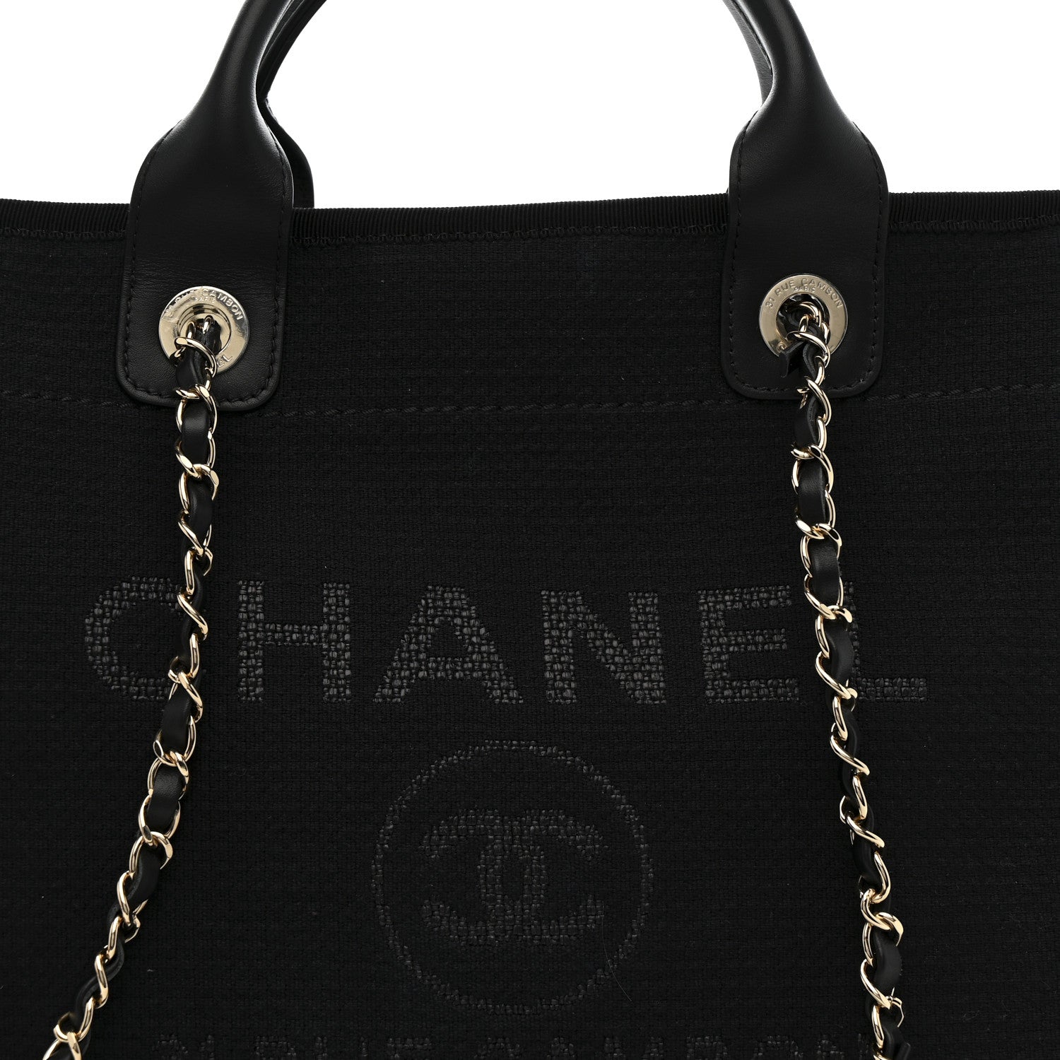 Chanel Mixed Fibers Small Deauville Tote Black 9 of 13