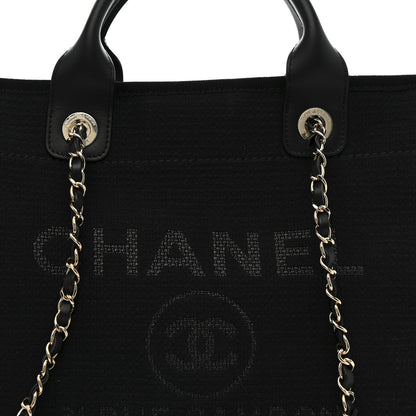 Chanel Mixed Fibers Small Deauville Tote Black 9 of 13