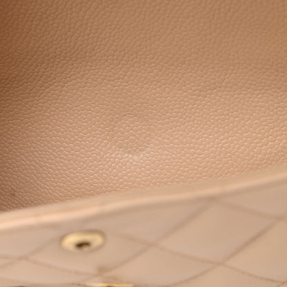 Chanel Caviar Quilted Jumbo Double Flap Beige Clair 13 of 14