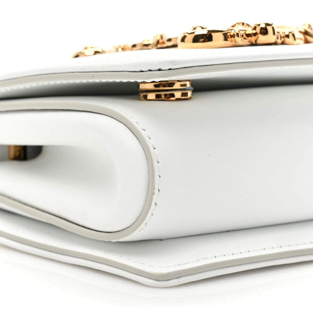 Dolce & Gabbana Calfskin DG Girls Phone Shoulder Bag White 8 of 10